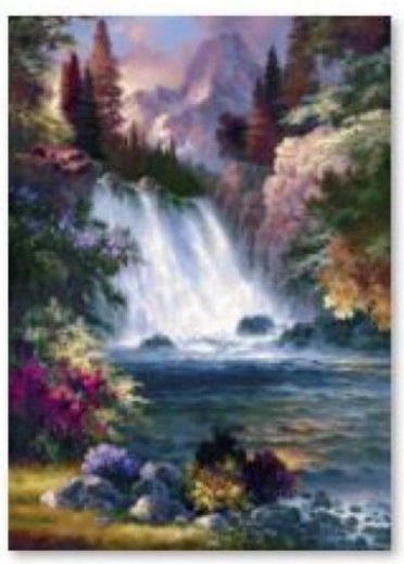 Diamantbroderi (diamond painting) vandfald 30 × 40 cm - 1 stk.