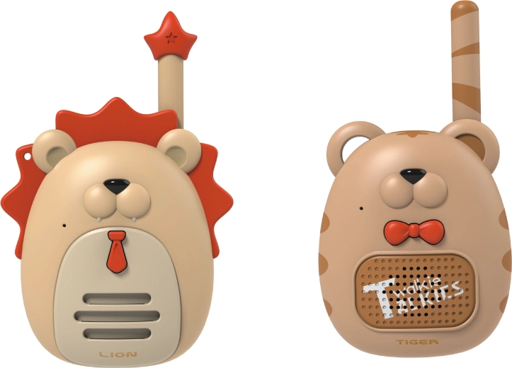 Safari-walkie-talkies til børn med lommelygte
