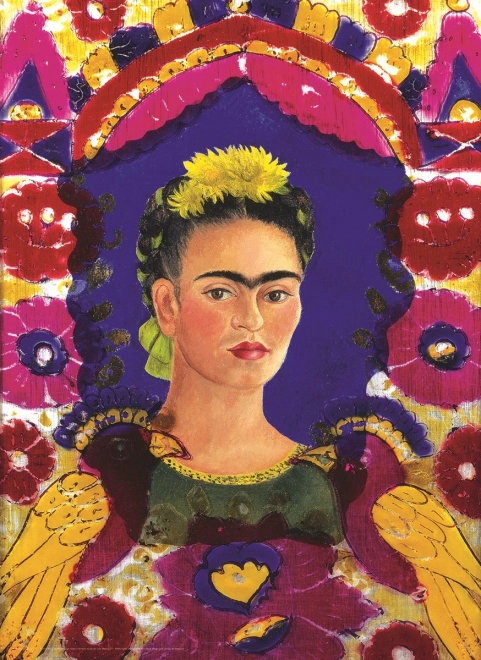 Puslespil Selvportræt Frida Kahlo 100 brikker