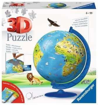 Ravensburger børneglobus – 3D Puzzle Ball 180 brikker