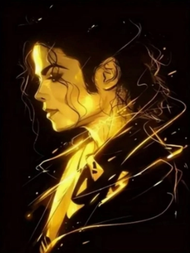 Maling efter tal Michael Jackson 40 × 50 cm