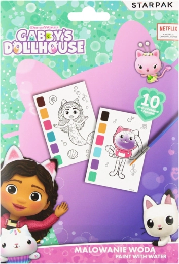 Vandmaling med Gabby's Dollhouse-motiv