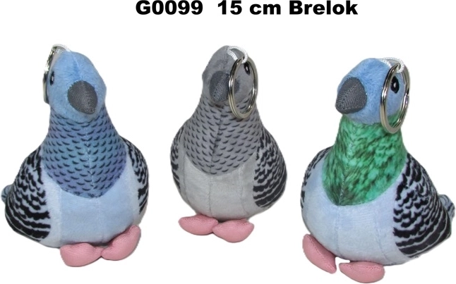 Plys-nøglering due 15 cm (3 varianter)