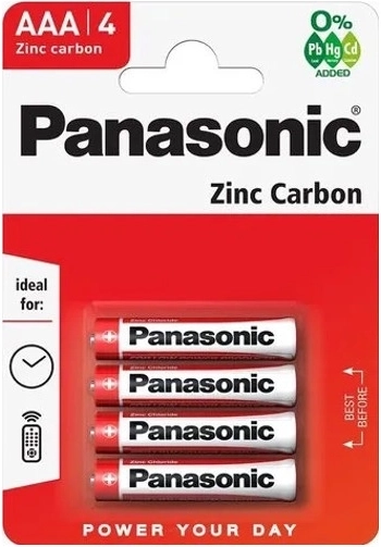 Batterier PANASONIC R03 AAA, zink-kulstof