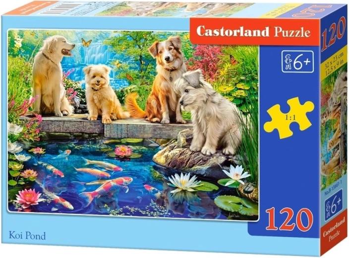 Castorland puslespil Dam med koi-karper 120 brikker
