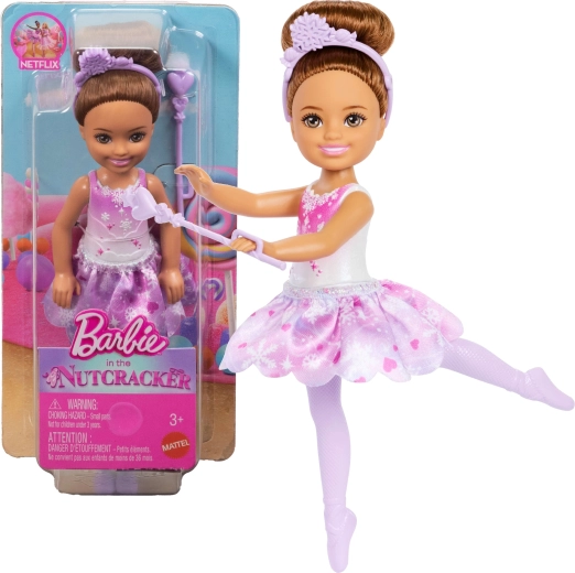 Barbie Chelsea snefe-vinterfe-ballerina fra Barbie i Nøddeknækkeren - 1 stk.