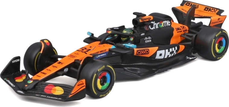 Bburago model F1 McLaren MCL39 (2025) Oscar Piastri #81 1:43 i akryl-boks