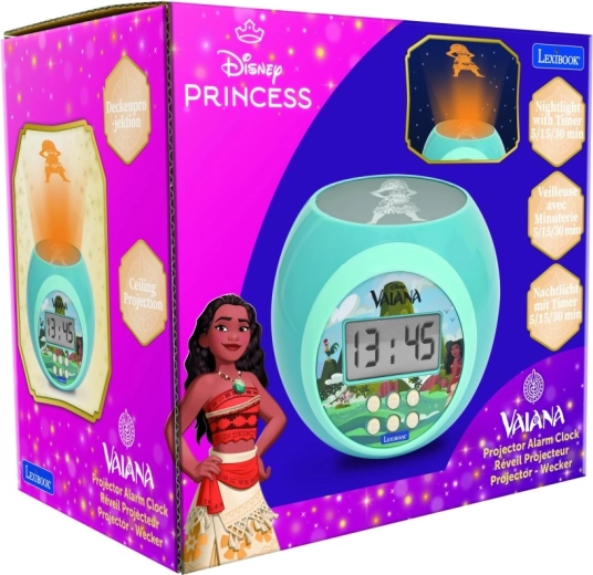 Børnevækkeur med projektor DISNEY VAIANA fra Lexibook