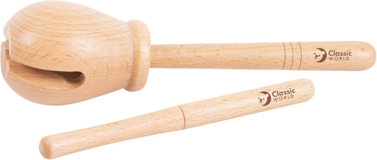 Træ-rytme woodblock CLASSIC WORLD EDU