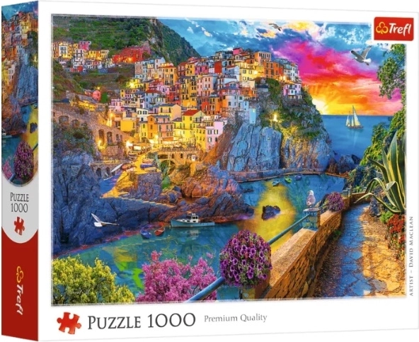 Trefl puslespil 1000 brikker – aftentur i Cinque Terre