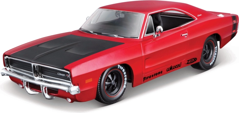 Maisto Dodge Charger R/T 1969 rød 1:25