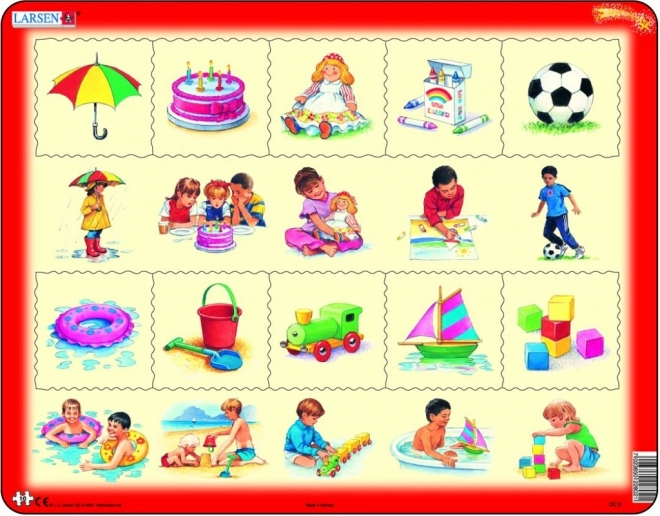 LARSEN puslespil: Hvad hører sammen? 10 brikker