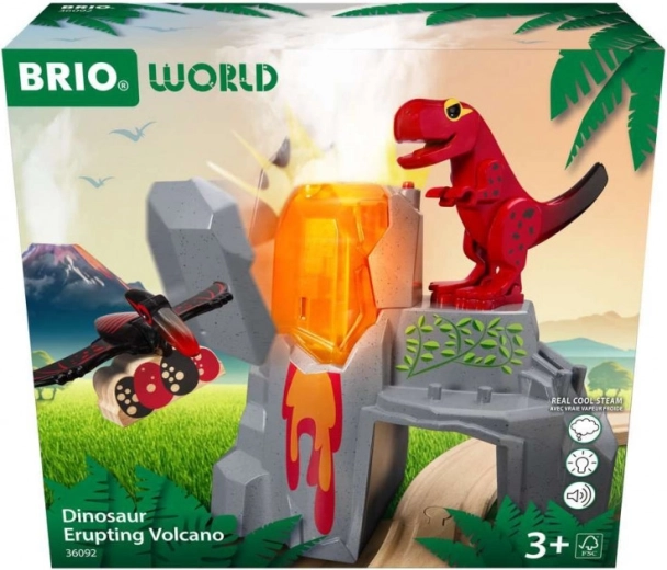 Brio dinosaur-vulkan
