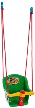 Gynge til børn med lyd, plast, grøn