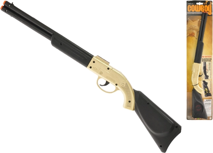 Kovboy-klapriffel 50 cm – guld