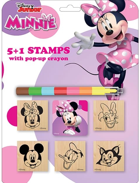 Stempler 5+1 med voksfarve MINNIE