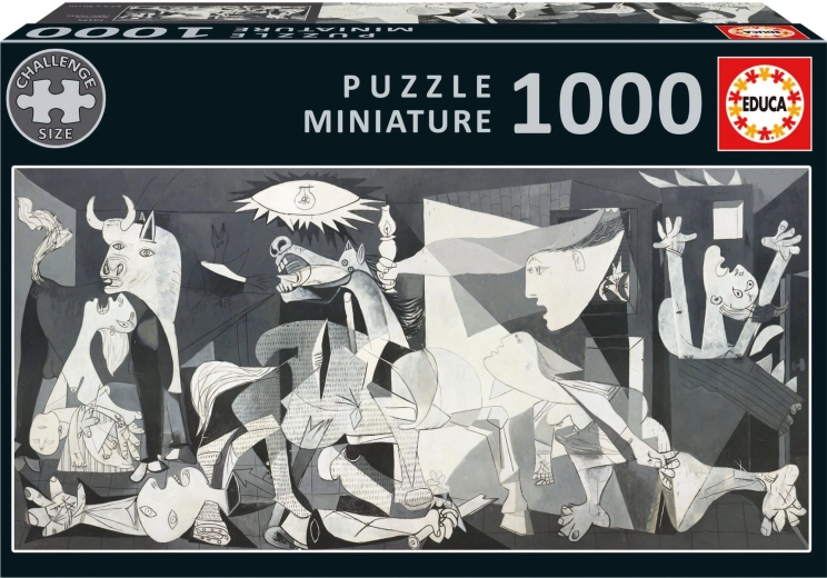 Educa panoramisk miniatyrpuslespil Guernica af Pablo Picasso – 1000 brikker