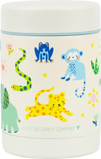 A Little Lovely Company isoleret madboks i rustfrit stål – jungle 300 ml