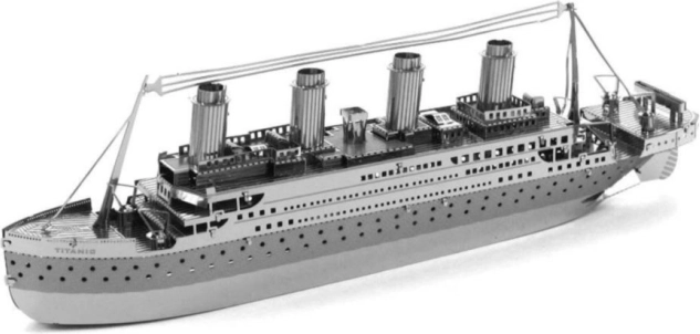 3D metalpuslespil Titanic fra Metal Earth