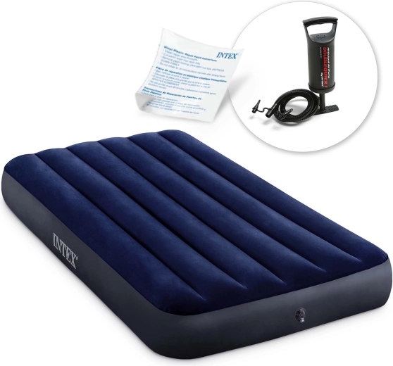 Oppustelig madras med pumpe 191 × 99 × 25 cm INTEX