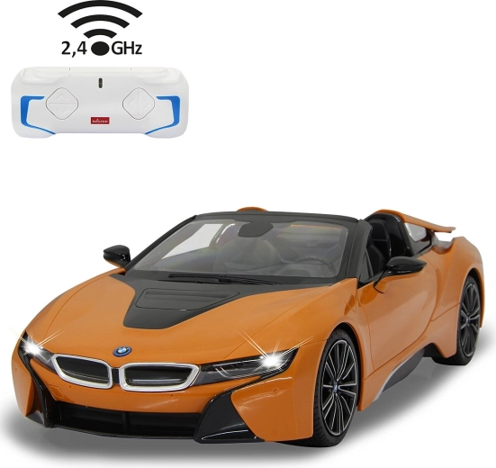 Jamara BMW i8 Roadster RC-bil 1:12 orange 2,4 GHz