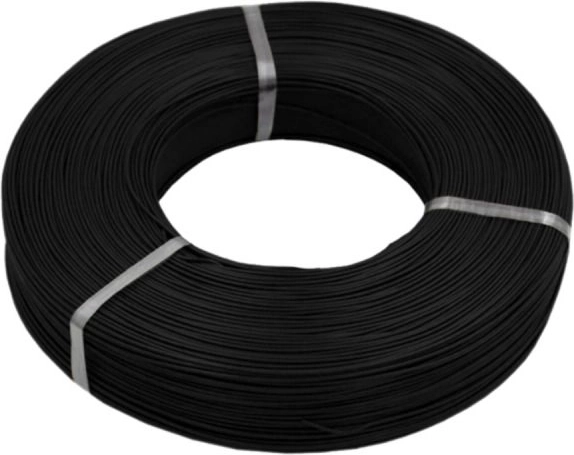 Silikone-strømledning MSP 24AWG 0,2 mm² 1 m sort - 1 stk.