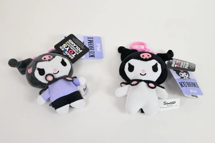 Hello Kitty Sanrio Kuromi plys-nøglering 14 cm
