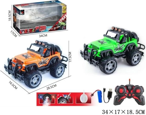 Fjernstyret Jeep med oplader