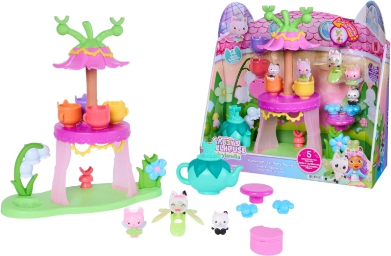 Magisk teselskabssæt Gabby's Dollhouse Fairylandia med figurer og tilbehør