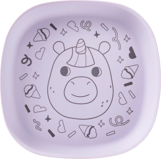 Skip Hop silikonetallerken Besties Squad lilla til børn fra 2 år