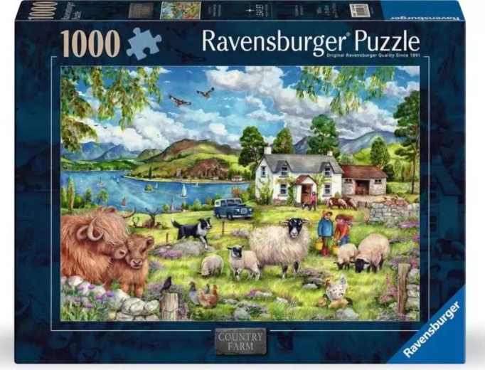 Ravensburger puslespil landlig gård 1000 brikker