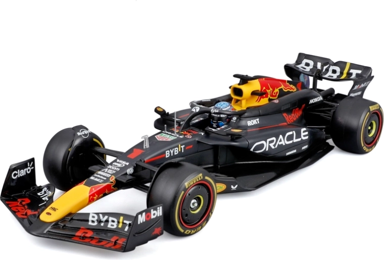 Bburago F1-model Oracle Red Bull Racing RB20 2024 Max Verstappen 1:24 i akrylæske
