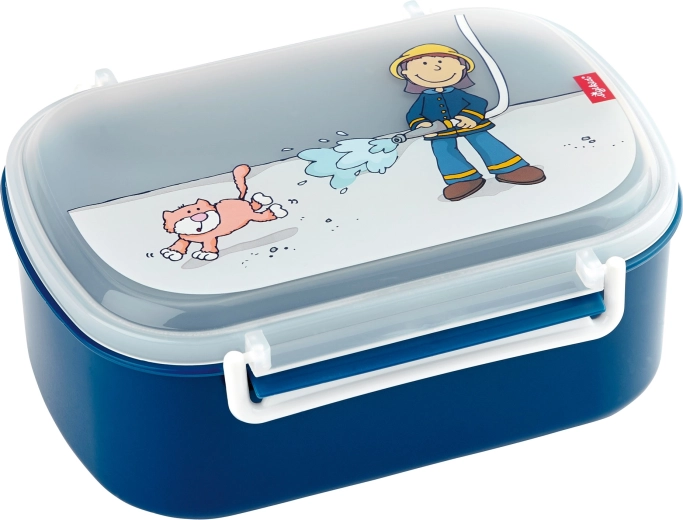 Sigikid børnelunchbox med brandmand, BPA-fri, 17 × 11 × 7 cm