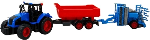 Traktor med landbrugsmaskiner