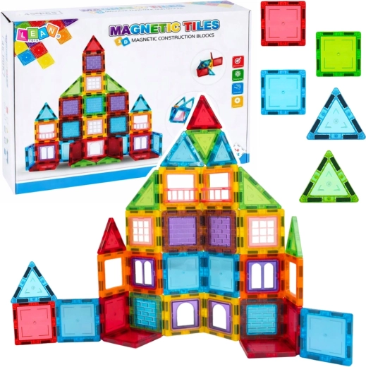 Magnetisk 3D-byggesæt med 45 dele