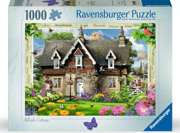 Ravensburger Puzzle Country Cottage: hytte på en skråning 1000 brikker