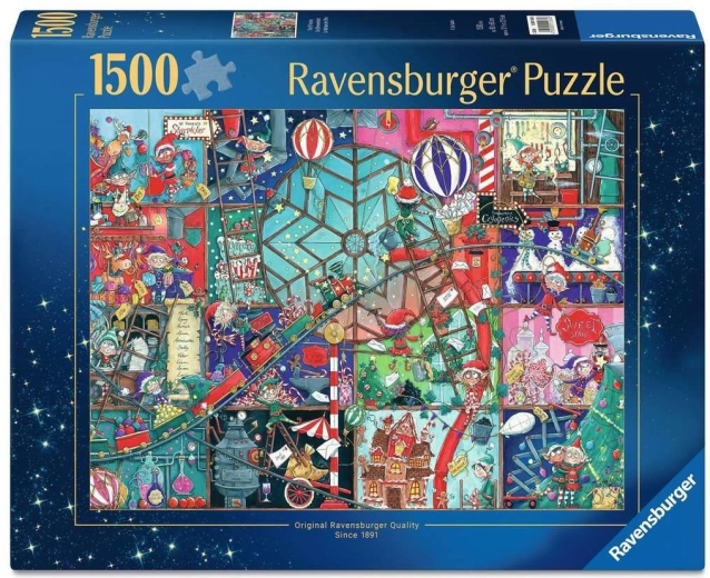 Ravensburger puslespil Nisseværksted 1500 brikker