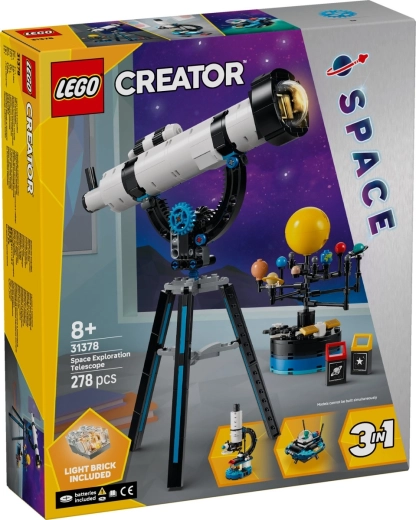 LEGO Creator 3 i 1 teleskop til udforskning af rummet