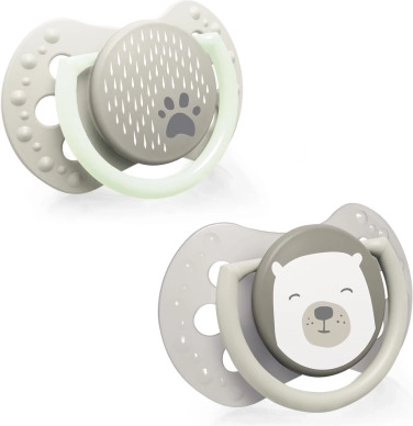 LOVI Dynamisk silikonesut BUDDY BEAR 6-18 mdr, 2 stk
