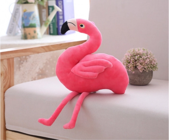 Plysjet maskot Pink Flamingo 15 cm
