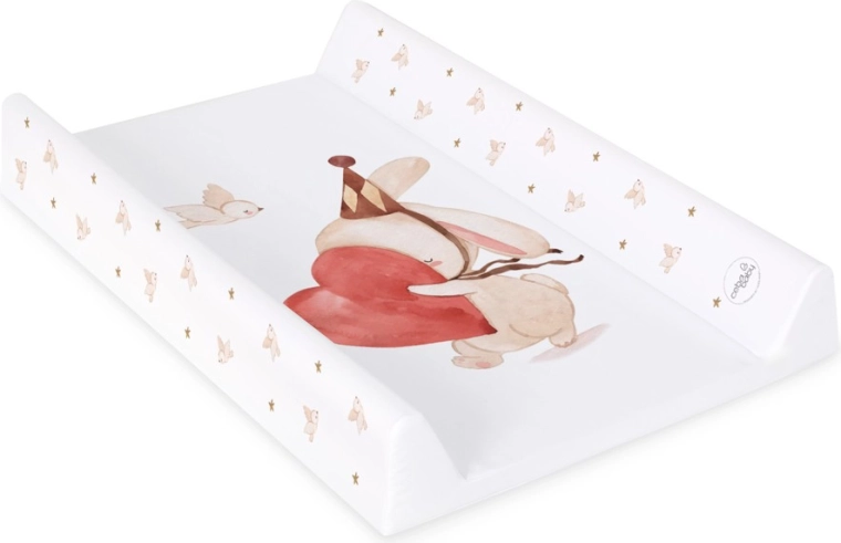 Ceba Baby skifteunderlag 2-kantet med fast plade 50×70 Ultra Light Pierrot