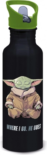 Aluminiumsflaske Vegas med Mandalorian-motiv: Grogu