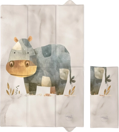 Ceba Baby rejsepuslemåtte Basic cosy hippo 60 × 40 cm
