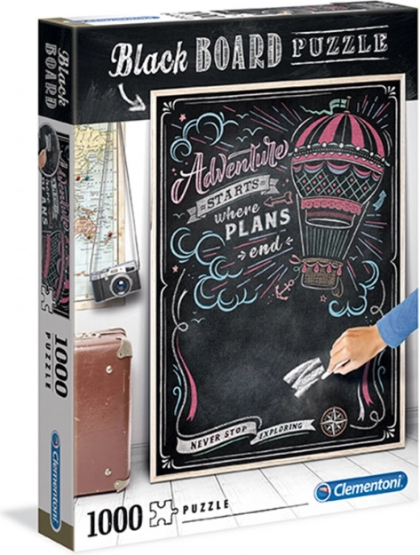 Clementoni puslespil Black Board 1000 – rejser
