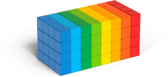 Geomag Magicube Full Color – magnetiske klodser 128 dele