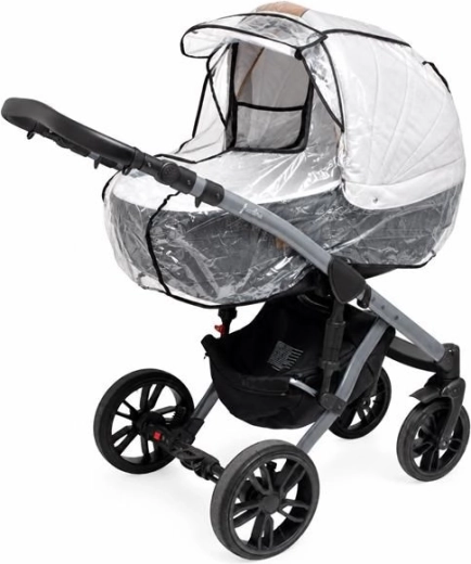 Regnslag til liggende barnevogn New Baby Basic med åbent vindue