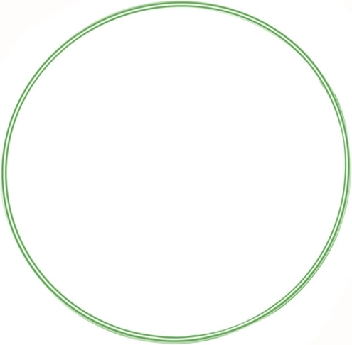 Farverig Hula Hoop-ring 80 cm