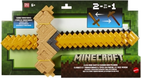 Minecraft transformerende sværd og hakke 2-i-1
