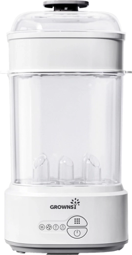 GROWNSY flaskesterilisator med tørring, grå