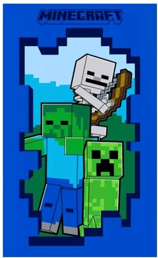 Minecraft-håndklæde - 1 stk.